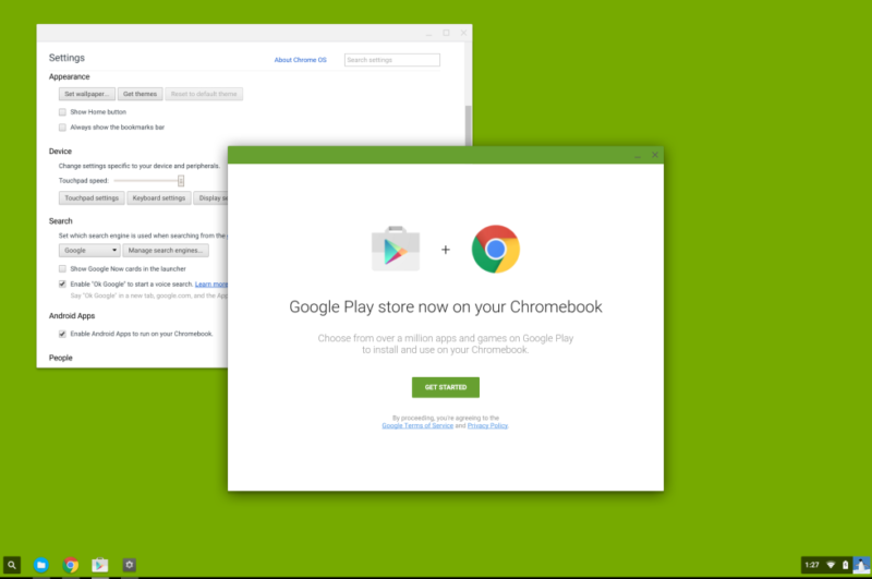 Google Playstore kupatikana kwenye Chrome OS
