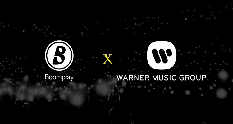 Logo Ya BoomPlay Na Ile Ya Warner Music Group