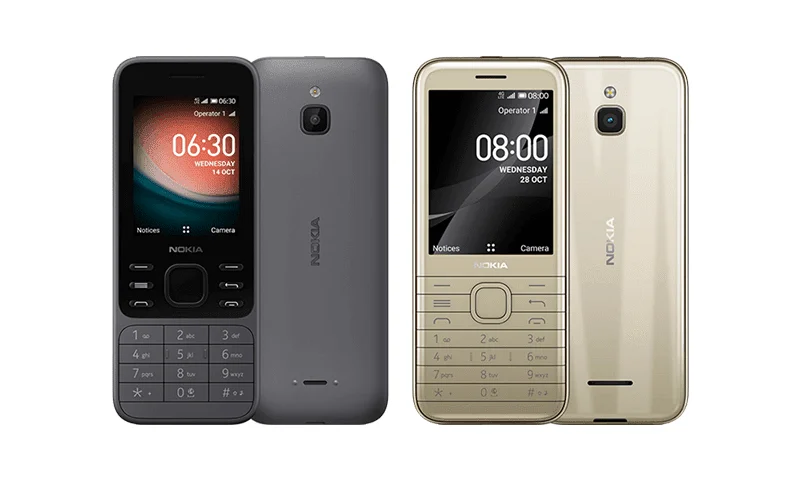 Simu za Nokia 6300 4G na Nokia 8000 4G