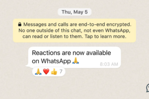 WhatsApp Reaction
