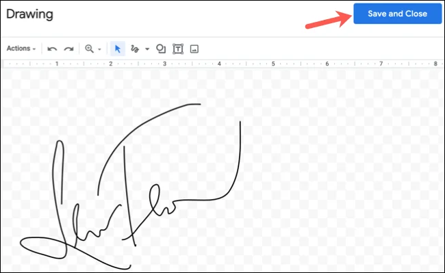 Moja Ya Mfano Wa Sahihi (Signature) Kutoka Google Drawing 3