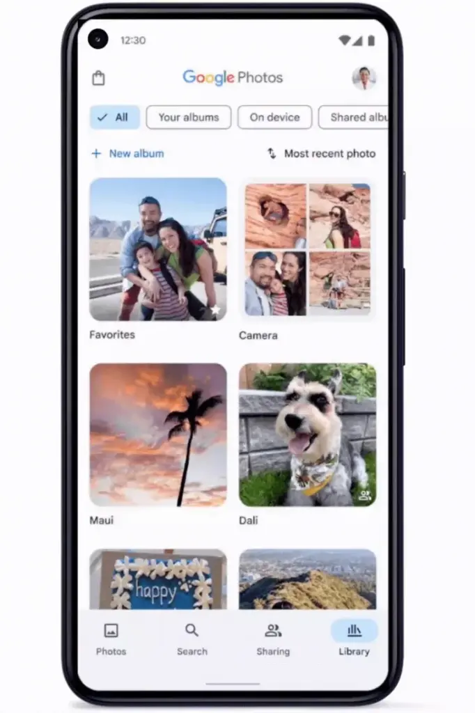 ai za google photos